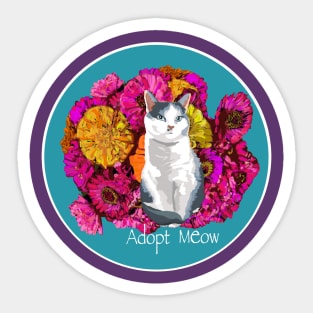 Adopt MEow Sticker